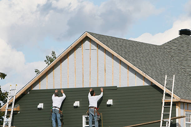 Professional Emergency Siding Repair technician working in Jarratt, VA